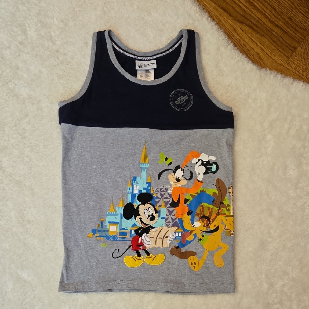 Disney World Mickey & Friends Tank Top, Kids Medium, Great Condition